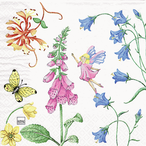 Serviette, ein Viertel