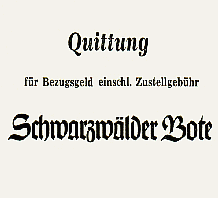 Zeitung Schwarzwälder Bote